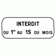 Panonceau complémentaires - M6b (ex 1)
