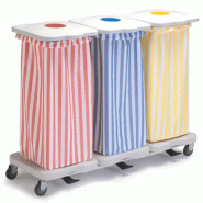 Sclessin 374.0114M Chariot Porte-Sacs 4 Sacs Monté Professionnel - 374.0114M