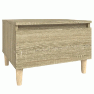Table d'appoint Chêne sonoma 50x46x35 cm Bois d'ingénierie Modèle Jardin Solaria Prime - 819506