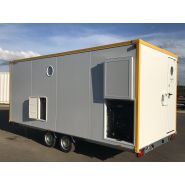 Remorque 2 essieux de 5 ou 6 mètres de longueur et 2,20 m de largeur