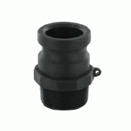 Adaptateur à cames Type F - Fileté mâle BSPT - Polypro - DN 20 - YCFMGPP020_0