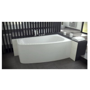 BAIGNOIRE D'ANGLE LUNA 150 CM AVEC TABLIER