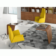 Bureau de direction en verre design italien Bureau de direction en verre design italien