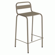Chaise haute aluminium Avignon - MARRON Chaise haute aluminium Avignon - MARRON