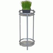 Décoshop26 - Support / étagère pour plante en métal couleur aluminium 45 cm MED05119 - 3000334833623 Décoshop26 - Support / étagère pour plante en métal couleur aluminium 45 cm MED05119 - 3000334833623