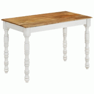 Décoshop26 - Table de salle à manger design rustique 110 x 60 x 76 cm bois de manguier massif DEC036651 - Bois massif 3000261327288