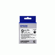 Epson LK-3TBW - Adhésif Fort - Noir sur Transparent - 9mmx9m_0