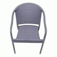 Fauteuil Hauteur Normale 560x560H800 Tresse Plastique Noir Inconnue CHSHN56x56TresPlasNoir