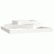 Helloshop26 - Jardinière bac lit surélevé plantes fleurs terrasse jardin 112 x 112 x 27 cm bois massif de pin blanc 02_0037392 - 3000214244402 Helloshop26 - Jardinière bac lit surélevé plantes fleurs terrasse jardin 112 x 112 x 27 cm bois massif de pin blanc 02_0037392 - 3000214244402