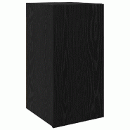 Helloshop26 - Meuble TV mural moderne gain de place 30,5 x 30 x 60 cm en bois d'ingénierie chêne noir 02_0052447 - noir Bois massif 3000237424799