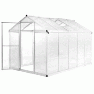 Helloshop26 - Serre tente abri plante fleur légumes aluminium 302 x 190 x 195 cm 11,19 m³ Transparent 02_0044467 - 3000220161243 Helloshop26 - Serre tente abri plante fleur légumes aluminium 302 x 190 x 195 cm 11,19 m³ Transparent 02_0044467 - 3000220161243