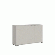 Itamoby Buffet Lumina Panneaux Écologiques L.130 P.40 H.83 cm 3 Portes Pousse-Lâche Made in Italy FSC - gris VEMA3ANLUMINA-CH Itamoby Buffet Lumina Panneaux Écologiques L.130 P.40 H.83 cm 3 Portes Pousse-Lâche Made in Italy FSC - gris VEMA3ANLUMINA-CH
