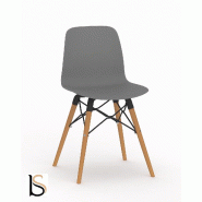 Lot de 4 chaises Design Nut - Mobel Linea. - Gris_0