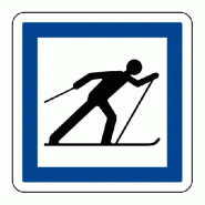 Panneau CE6b - Point de départ d'un circuit de ski fond