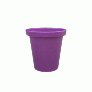 PLAST'UP ROTOMOULAGE Pot de fleurs rond xxl delight 420l - VIOLET - violet 0669014882134