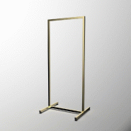 Portant droit fixe L60 x H152 cm Doré