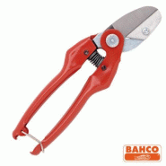 Sécateur à enclume une main BAHCO P138 - bois sec - lame double biseau en acier trempé - enclume aluminium