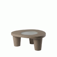 Table basse LOW LITA de SLIDE - beige amande