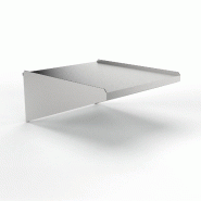 Table latérale sans pieds pour lave-vaisselle à capot, dimensions 594 x 514 mm, en acier inoxydable professionnel | Sammic - 1310020_0