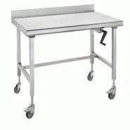 Tournus Equipement Table inox Ergonomix à dosseret 800 x 1200 x 700 cm Tournus - plastique 414712