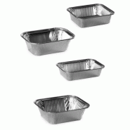 100 barquettes en aluminium sans opercule 20 cm x 13 cm x 5 cm - 3000000197332