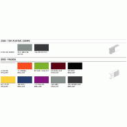 Armoire de bureau avec porte coulissante brillante - MDD - Gris anthracite, Gris brillant_0