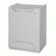ArtPlast - Poubelle de Recyclage 20L en Polypropylène 34x29x47 cm de couleur Grise - Collection ECO-LOGICO - gris plastique polypropylène 5989