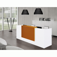 Banque d'accueil droite modèle Z2 - Officity - 206, Orange, Blanc_0