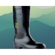 Botte chimique noire en nitrile pour protection détergents hydrocarbures et acide oxalique