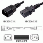 Câble d'alimentation C13/C14 15A NOIR