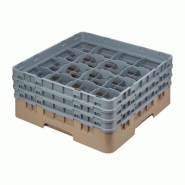 Cambro Panier à verres beige avec 16 compartiments hauteur de verre max 17,4cm. Ce panier à verres offre - 0099511601318