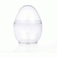 CashShopping La boutique en ligne de l'emballage alimentaire Verrine oeuf 160 ml - 10.5x7.4 cm- par 10 - transparent VER-OEU-160