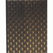 Exacompta Livre d'Or Néo Déco 22x27 cm, 100 pages, coloris noir - noir en carton 47985E