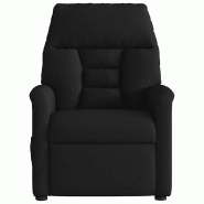 Fauteuil de massage inclinable électrique Noir Tissu Modèle Coralia - 8721102960062