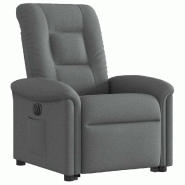 Fauteuil inclinable électrique gris foncé tissu Modèle Wervoria - 8721102962578