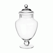 FIVE - Bocal à bonbons en verre sur pied 2,1 L - transparent verre JJ5005