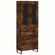 Helloshop26 - Buffet bahut commode armoire meuble de rangement organisateur cuisine salle de séjour salon haut 69,5 x 34 x 180 cm 02_0033500 - 300021_0