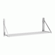 Helloshop26 - Étagère murale pliable professionnel à barreaux 100 x 30 cm 40 kg acier inoxydable 14_0001564 - 3000187468980