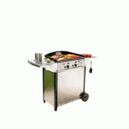 Roller Grill Ensemble chariot avec habillage inox, plancha gaz acier émaillé, 2 feux, livre de recettes EPL 600 G - gris acier EPL 600 G Roller Grill Ensemble chariot avec habillage inox, plancha gaz acier émaillé, 2 feux, livre de recettes EPL 600 G - gris acier EPL 600 G