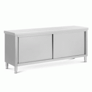 Royal Catering - Royal Catering Meuble bas en inox avec double ouverture ECO 200 x 60 cm 500 kg - Caisson de cuisine Meuble cuisine bas avec plan - in