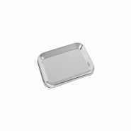 Schneider - Plateau d’exposition, acier inoxydable poli, 200 x 160 x 12 mm - argenté inox 154021