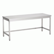 Table Inox Largeur XXL Profondeur 700±50mm sur Pieds Inconnue TBLXXP70Pied