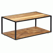 VidaXL Table basse 90x50x40 cm Bois de récupération solide Modèle Atlas Master Select - 248104XL