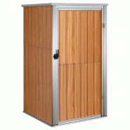 Abri à outils de jardin marron 88x89x161 cm acier galvanisé Modèle AbriPrestige 11 - 316208
