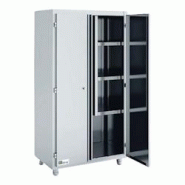 Armoire à ballais en inox - 1200 mm - Portes battantes - AHAD-136-3 Armoire à ballais en inox - 1200 mm - Portes battantes - AHAD-136-3