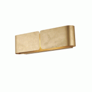 BeLight Hug Applique Avec Diffuseur Découpé Laser En Fer Laqué Blanc Décor Or Antique 2 Lumières .45 P.10 Bl316-Ap2-Oro - doré 8057724580754
