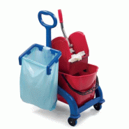 FRED 2x25 lt avec timon et support sac 50 lt latéraux
