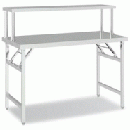 Helloshop26 - Table de travail de cuisine professionnelle avec étagère 120 x 60 x 115 cm acier inoxydable 02_0045423 - 3000220674637 Helloshop26 - Table de travail de cuisine professionnelle avec étagère 120 x 60 x 115 cm acier inoxydable 02_0045423 - 3000220674637