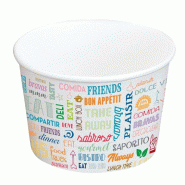 Pot en carton Parole 1000ml Ø13,5x10,4cm - par 500