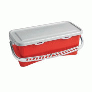 Seau rectangulaire 10l rouge + couvercle Seau rectangulaire 10l rouge + couvercle